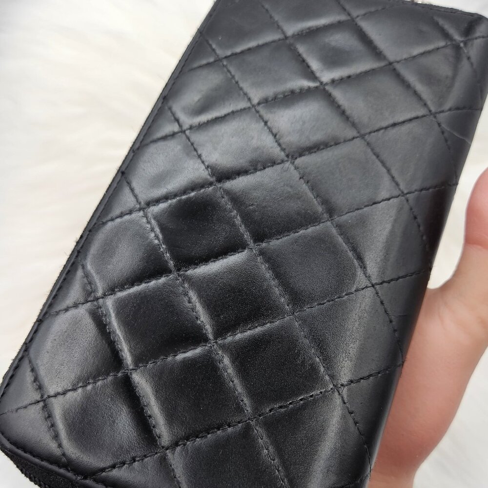 Chanel  Black Quilted Leather Cambon Ligne Zippy Organizer Wallet - Picture 7 of 17